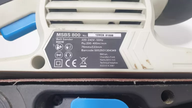 SZLIFIERKA TAŚMOWA MACALLISTER MSBS 800