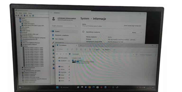 LAPTOP HP VICTUS I5-12GEN/16GB/512GB/RTX3050TI