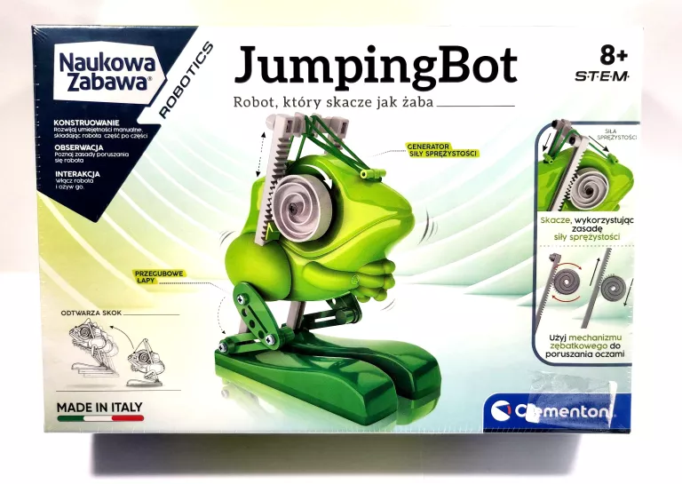 ROBOT JUMPINGBOT ŻABA NAUKOWA ZABAWKA CLEMENTONI