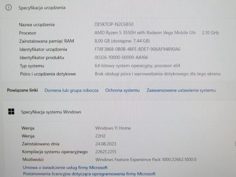 laptop-asus-tuf-gaming-fx505d-stan-uzywany