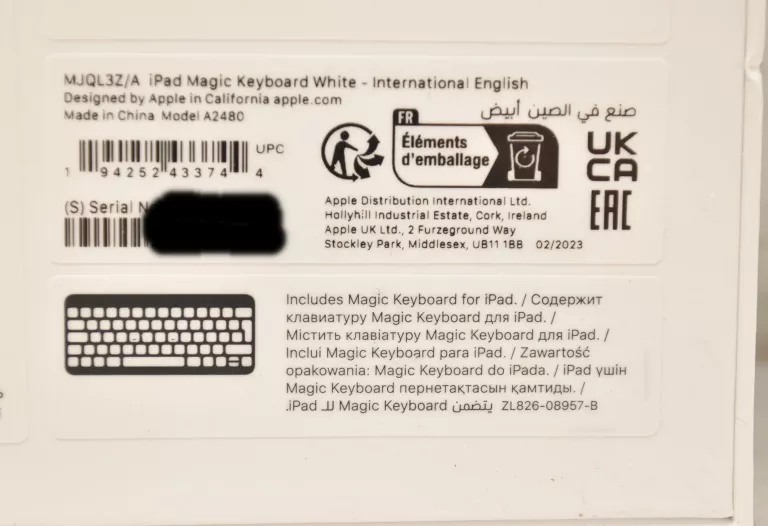 KLAWIATURA APPLE IPAD PRO 12.9 MJQL3Z/A
