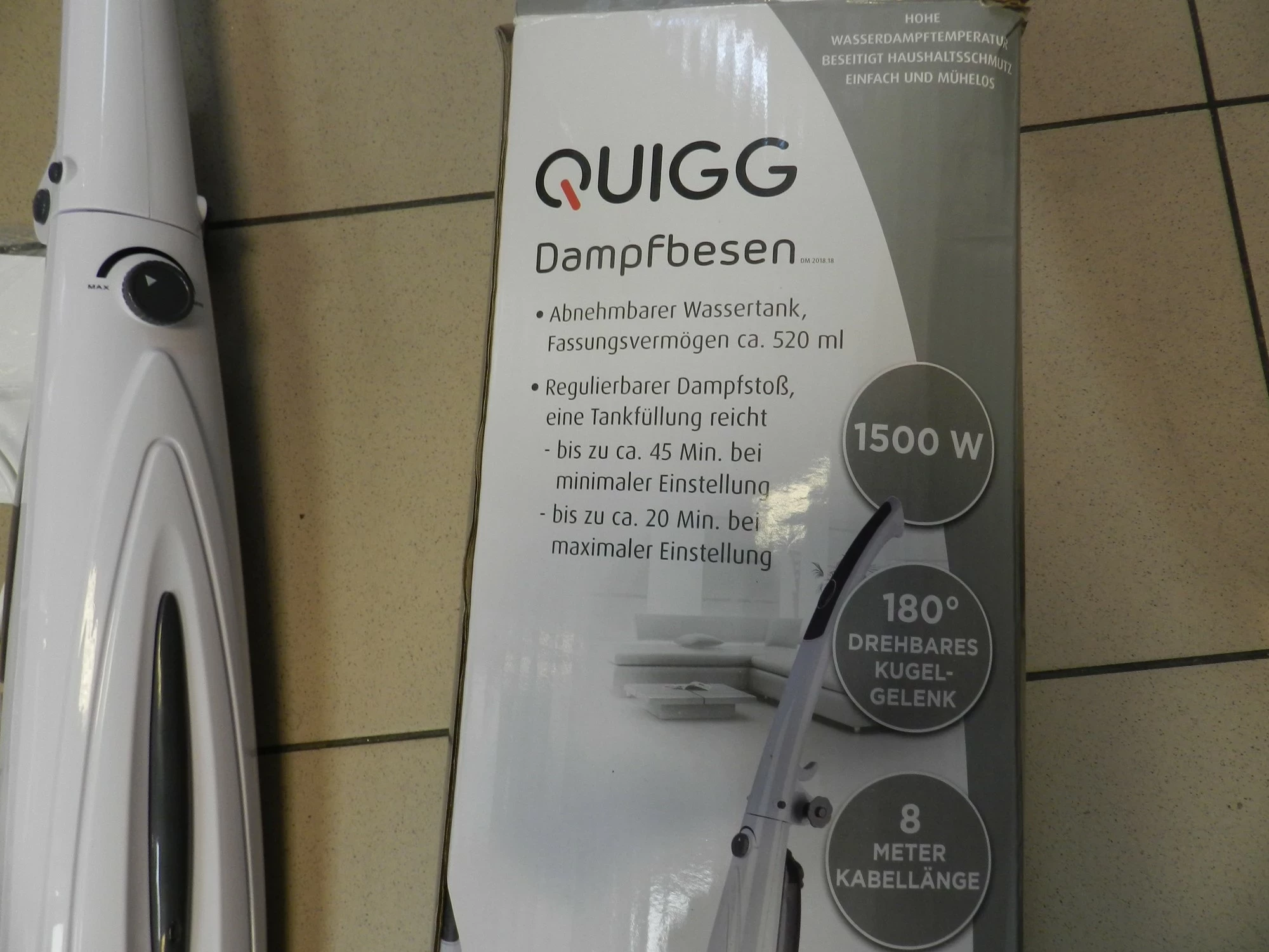 mop-parowy-quigg-komplet-stan-uzywany