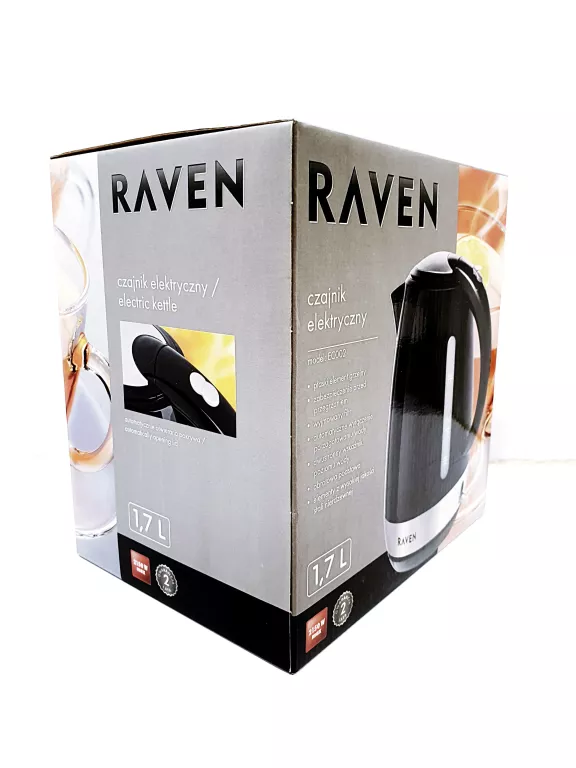 CZAJNIK ELEKTRYCZNY RAVEN 1,7L EC002