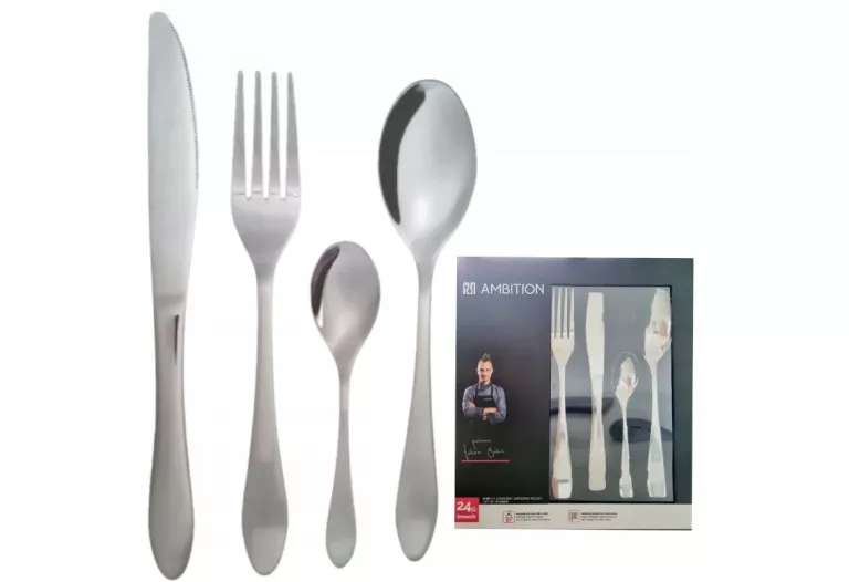 KOMPLET SZTUĆCÓW AMBITION SMOOTH 24 EL.