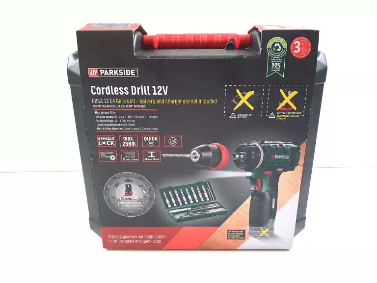 WKRĘTARKA PARKSIDE PBSA 12 E4 WALIZKA