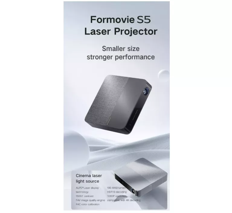 PROJEKTOR LASEROWY FENGMI S5 WIFI ALPD 4K HDR10