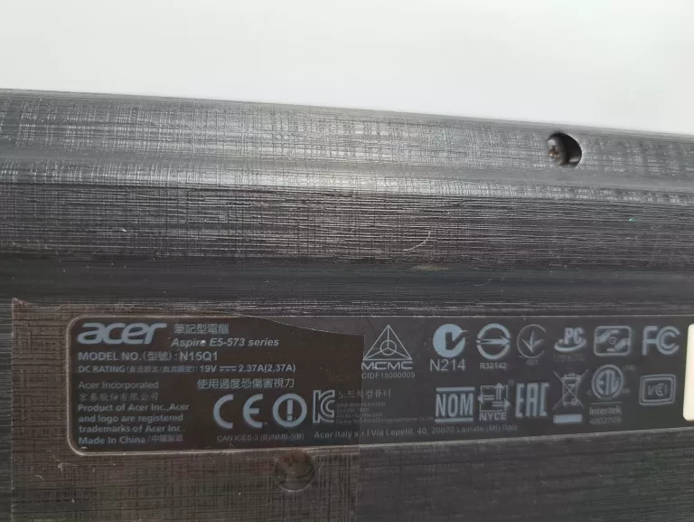 LAPTOP ACER ASPIRE E5-573 N15Q1 + ZAS
