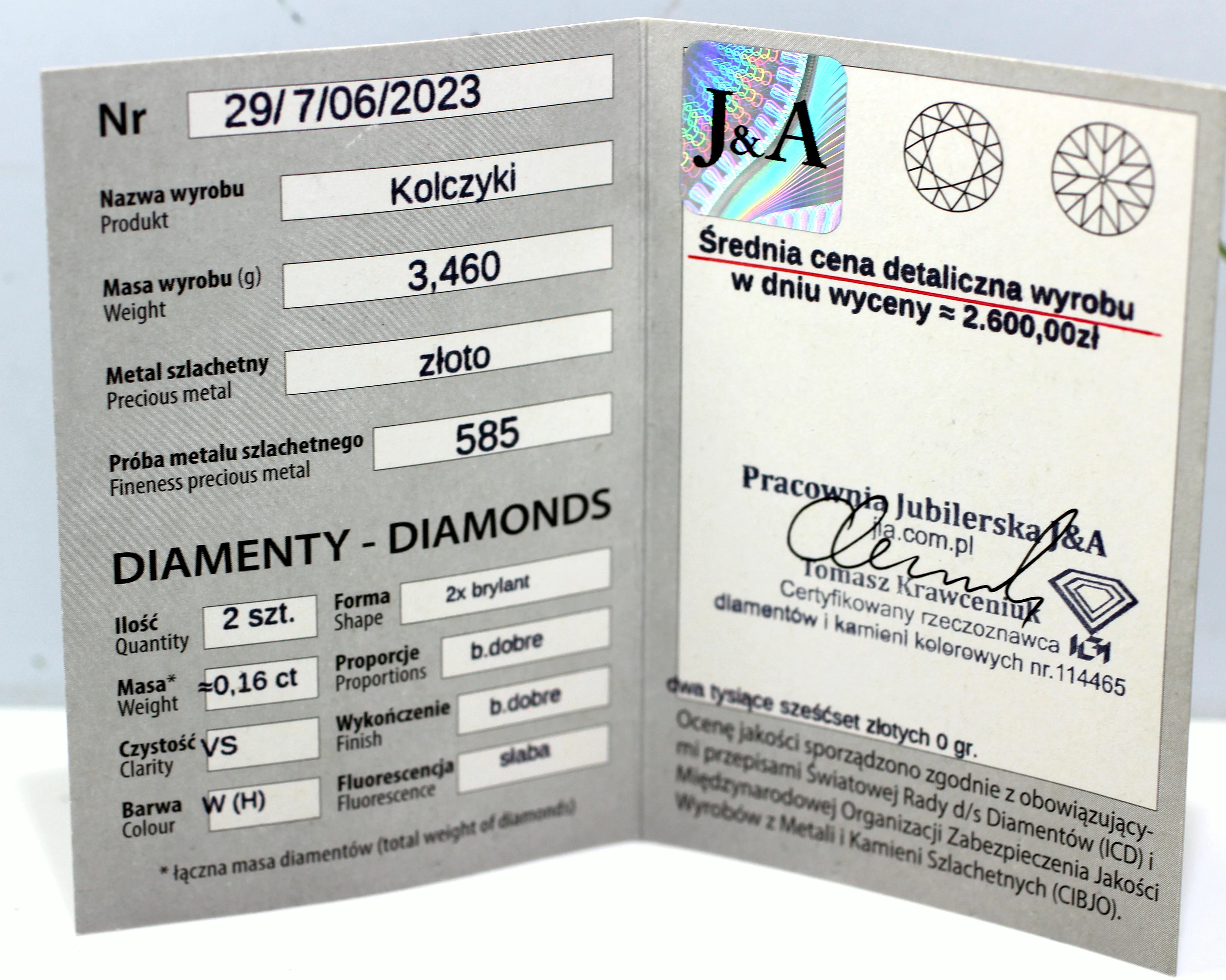 zlote-kolczyki-z-diamentami-brylanty-016ct-345g-585-certyfikat-rodzaj-bigla-angielski