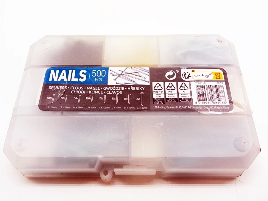 gwozdzie-zestaw-gwozdzi-500-sztuk-organizer-stan-uzywany