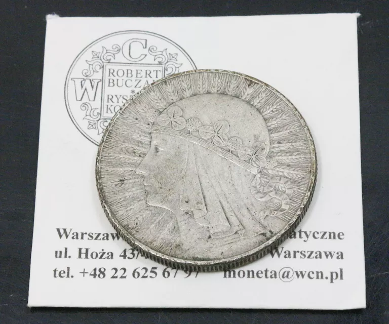 MONETA GŁOWA KOBIETY 1933 10ZŁ