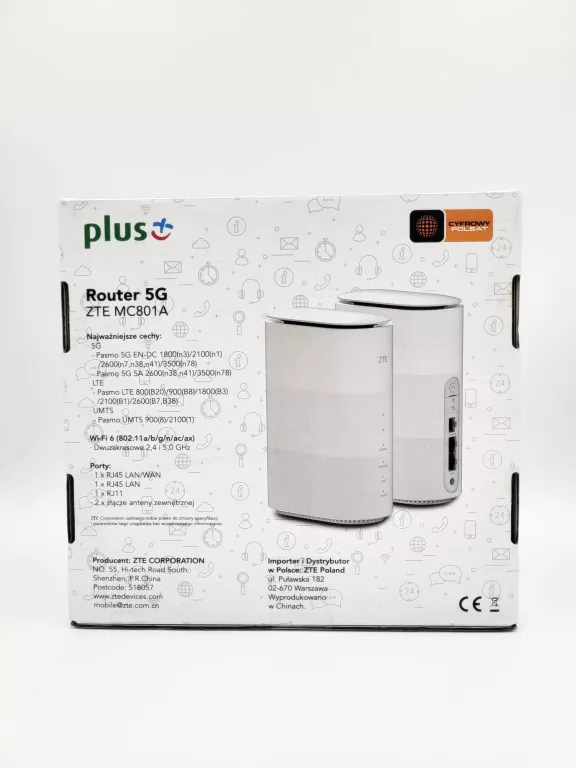 ROUTER ZTE MC801A 5G 3,6GBPS WI-FI 6 1800MB