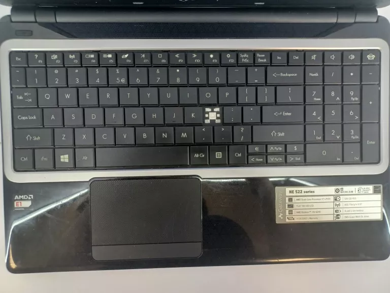 LAPTOP GATEWAY NE 522 SERIES ACER