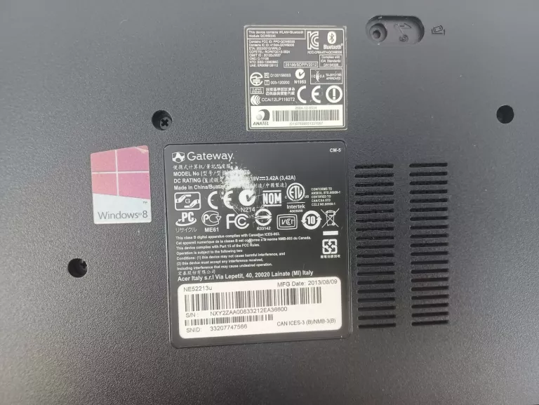 LAPTOP GATEWAY NE 522 SERIES ACER