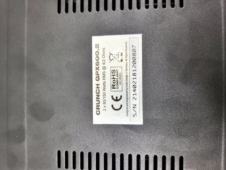WZMACNIACZ SAMOCHODOWY CRUNCH GPX600.2 600W