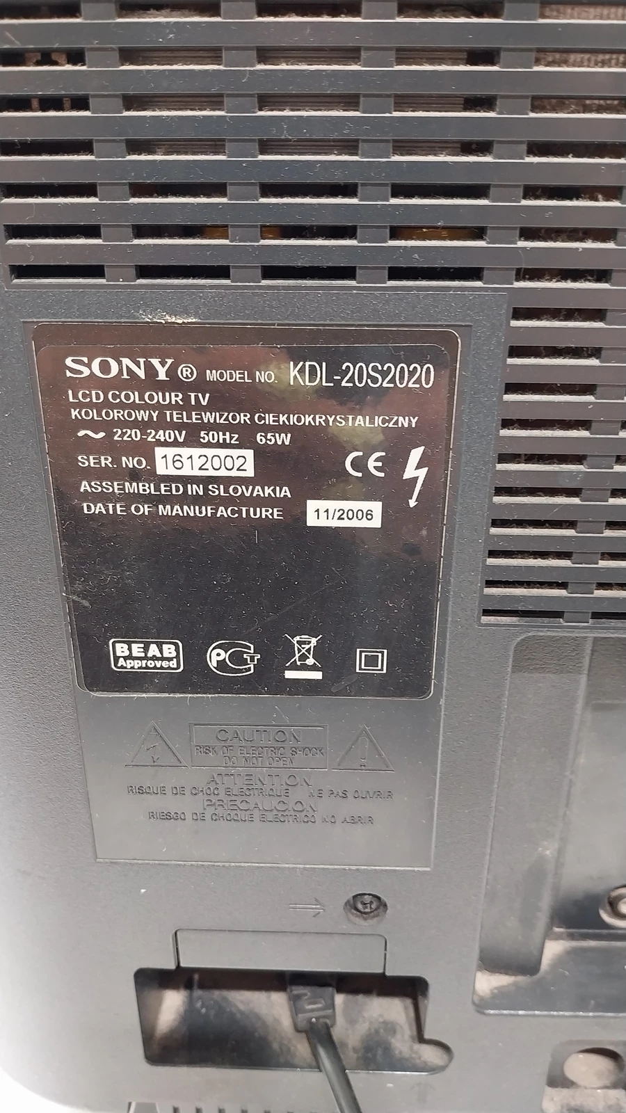 telewizor-sony-bravia-kdl-20s2020-pilot-marka-sony