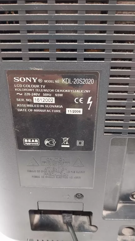 telewizor-sony-bravia-kdl-20s2020-pilot-marka-sony