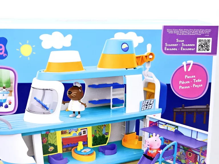 HASBRO ŚWINKA PEPPA STATEK WYCIECZKOWY + FIGURKI