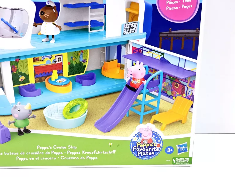HASBRO ŚWINKA PEPPA STATEK WYCIECZKOWY + FIGURKI