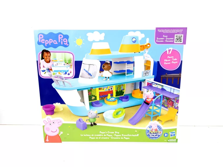 HASBRO ŚWINKA PEPPA STATEK WYCIECZKOWY + FIGURKI
