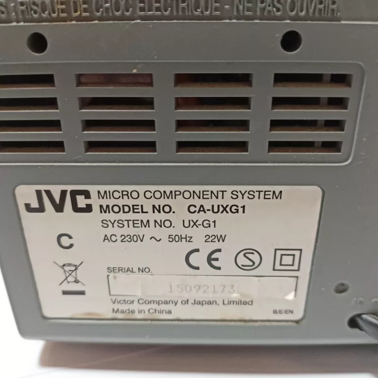 MINIWIEŻA JVC CA-UXG1 + GŁOŚNIKI