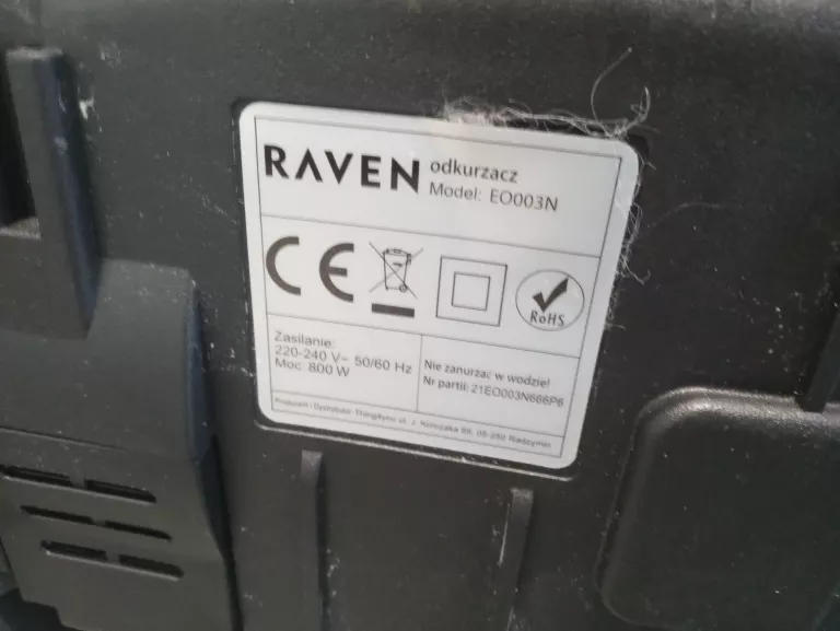 ODKURZACZ RAVEN EO003N