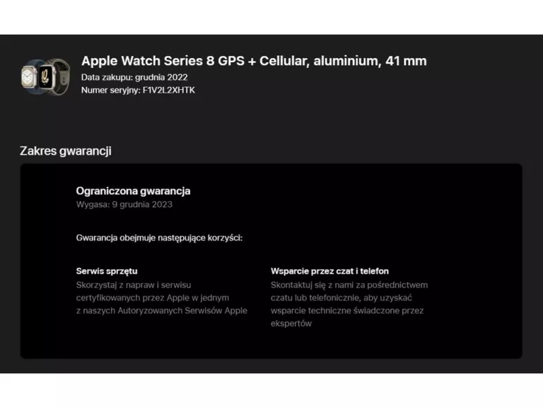 SMARTWATCH APPLE WATCH 8 41 MM GPS CELLULAR