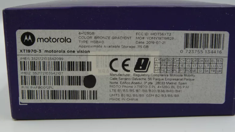 SMARTFON MOTOROLA ONE VISION KOMPLET
