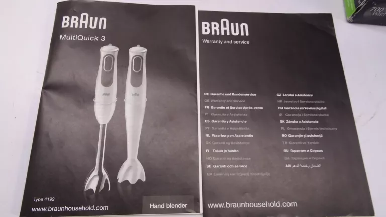 BLENDER BRAUN MULTIQUICK 3 MW-3025 ZESTAW