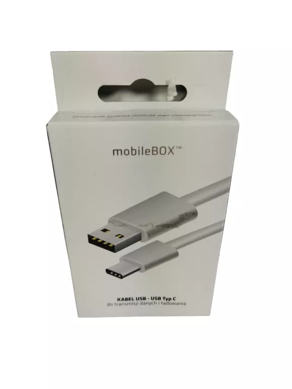 MOBILEBOX KABEL USB - USB TYP-C 1M 2.1A BIAŁY