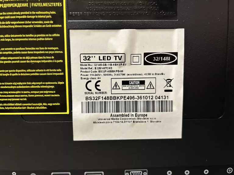 TELEWIZOR BLAUPUNKT B32B148TCHD 32"
