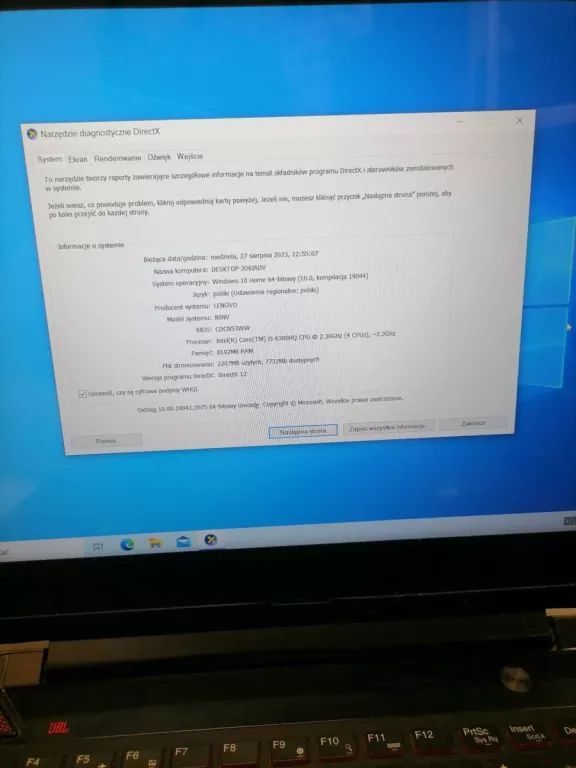 LAPTOP LENOVO IDEAPAD Y700-15ISK/I5/8GB RAM/WIN10