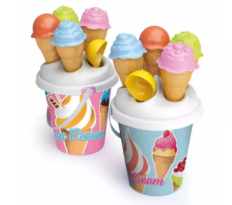 ZESTAW ZABAWEK DO PIASKOWNICY PIASKU LODY WAFLE 6
