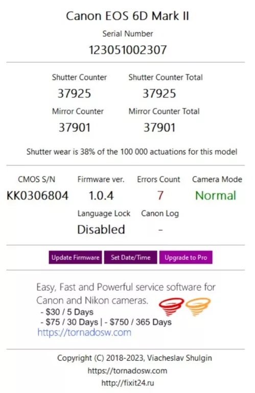 APARAT CYFROWY CANON EOS 6D MARK II 38K + GRIP!