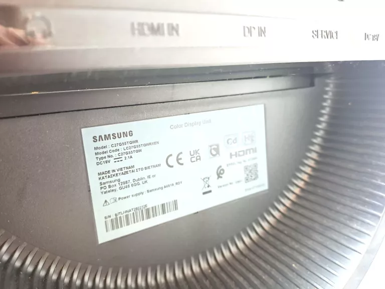MONITOR LED SAMSUNG ODYSSEY G5 LC27G55TQBUXEN 27