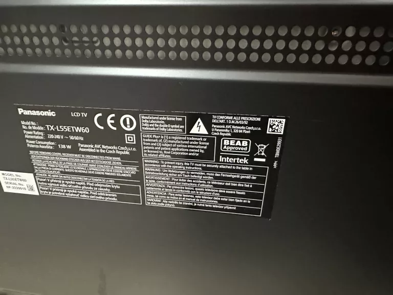 TELEWIZOR PANASONIC TX-L55ETW60