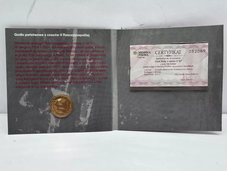 SERIA NUMIZMATÓW ORŁY POLSKIE ZESTAW 7SZT
