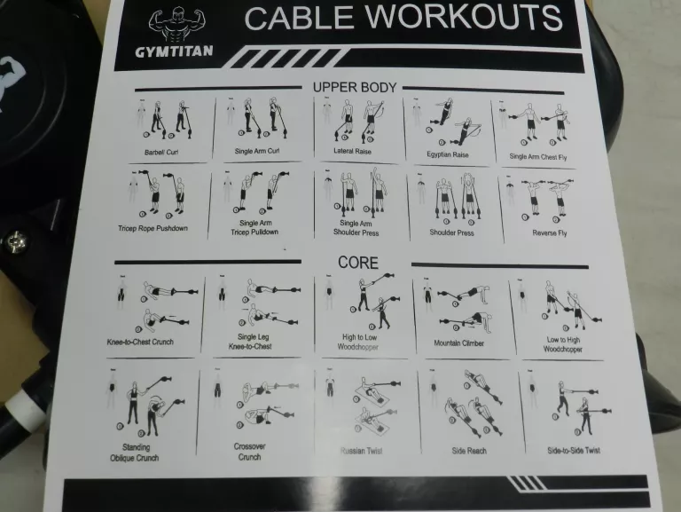 WYCIĄG GÓRNY I DOLNY DO ŚCIANY GYMTITAN