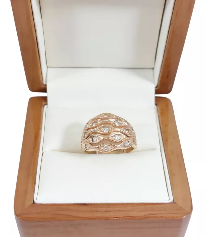 OKAZAŁY ZŁOTY PIERŚCIONEK # 585 4,48G R11