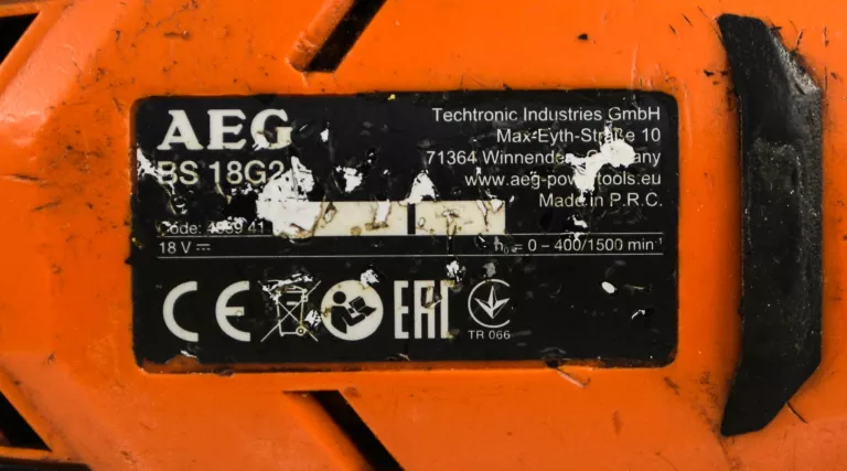 WKRĘTARKA AEG BS 18G2 + ŁADOWARKA