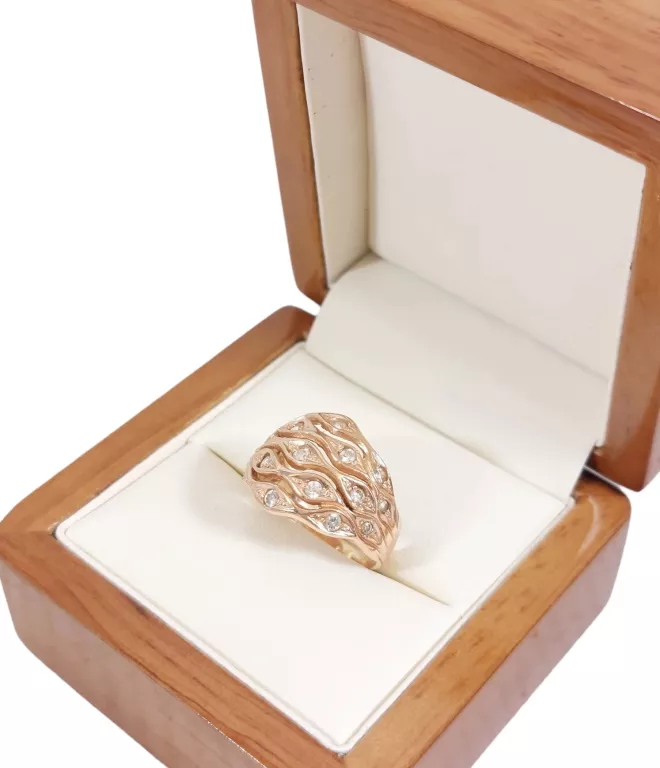 OKAZAŁY ZŁOTY PIERŚCIONEK # 585 4,48G R11