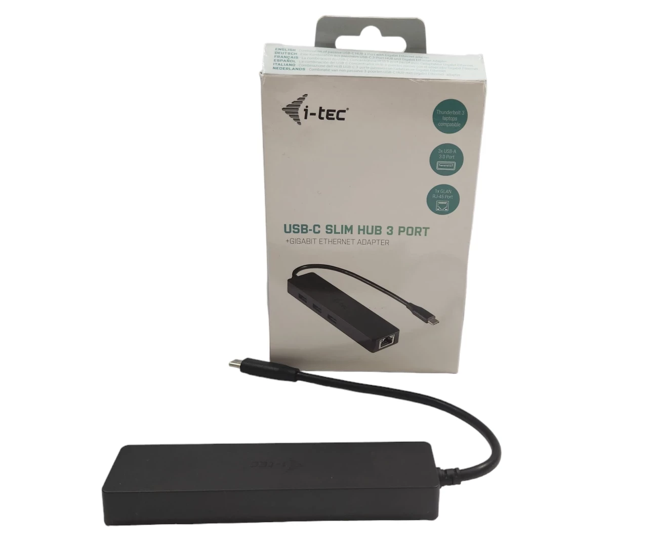 C31GL3SLIM  i-tec USB-C Slim Passive HUB 3 Port + Gigabit