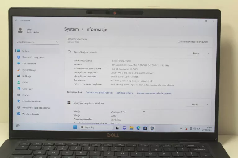 LAPTOP DELL LATITUDE 7420 I5 16/256GB