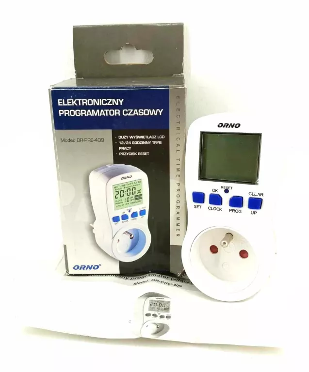 ELEKTRONICZNY PROGRAMATOR CZASOWY ORNO OR-PRE-409