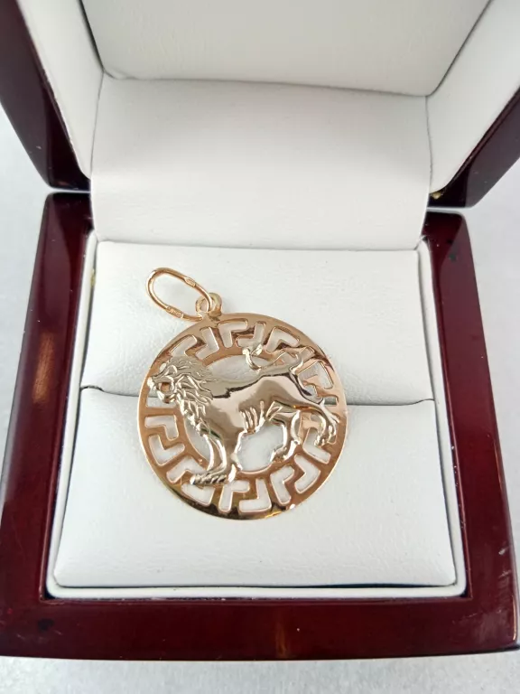 ZŁOTA ZAWIESZKA Z LWEM 1,77GR 585PR