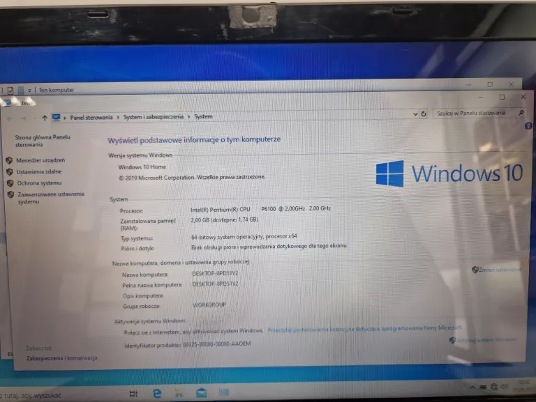 LAPTOP EMACHINES E732Z P6100 2/320GB WIN10