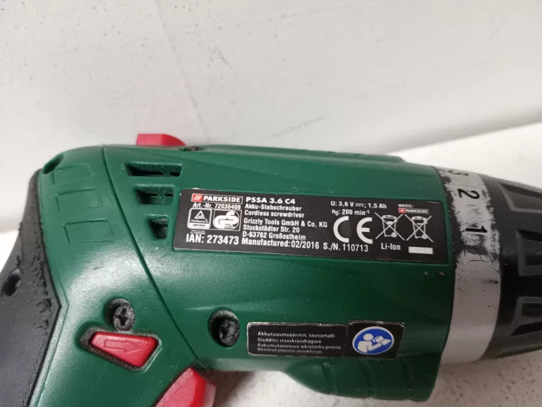 wkretarka-parkside-pssa-36-c4-w-walizce-stan-uzywany