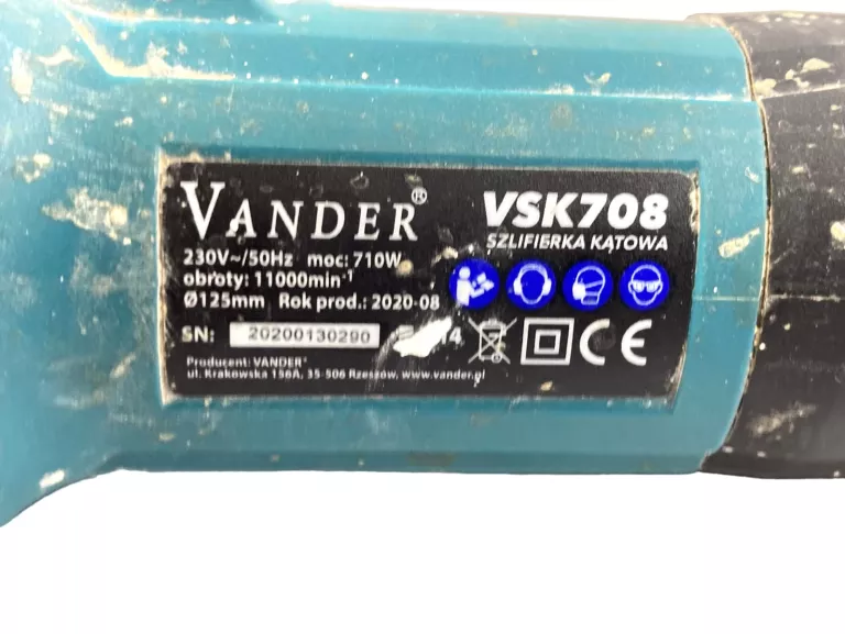 SZLIFIERKA KĄTOWA VANDER VSK708 - 710 W