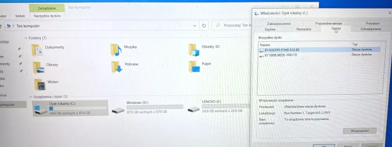 LAPTOP LENOVO LEGION WIN10 / 8GB / 1TB / 4X2,5GHZ