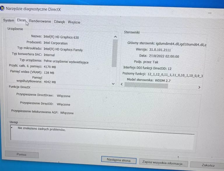 LAPTOP LENOVO LEGION WIN10 / 8GB / 1TB / 4X2,5GHZ