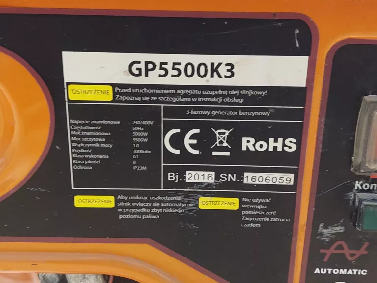 AGREGAT BEST-TOOLS GENERATOR PRĄDU 5,5KW